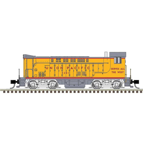 Baldwin VO1000 - Standard DC - Master(R) Silver -- Union Pacific #1201 (Armour Yellow, gray, red frame stripe)