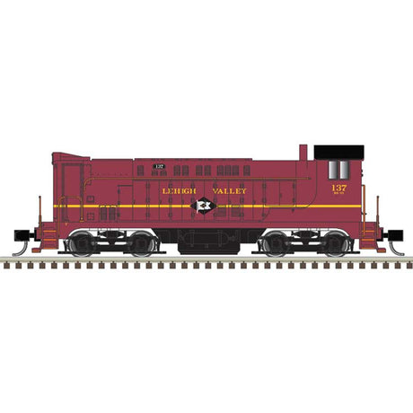 Baldwin VO1000 - LokSound and DCC - Master(R) Gold -- Lehigh Valley #139 Cornell Red, yellow)