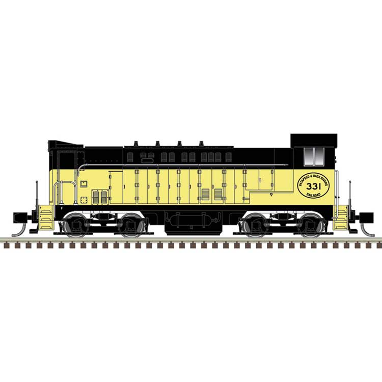 Baldwin VO1000 - LokSound and DCC - Master(R) Gold -- Patapsco and Back Rivers #331 (yellow, black)