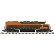 EMD SD45 Low Nose - Standard DC - Master(R) Silver -- Great Northern #408 (Omaha Orange, green, yellow)