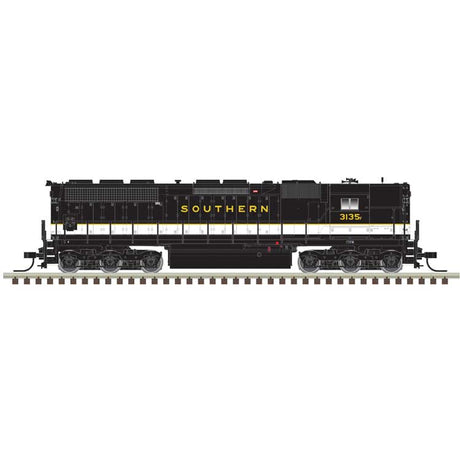 EMD SD45 High Nose - Standard DC - Master(R) Silver -- Southern Railway #3156 (black, imitation aluminum, gold)