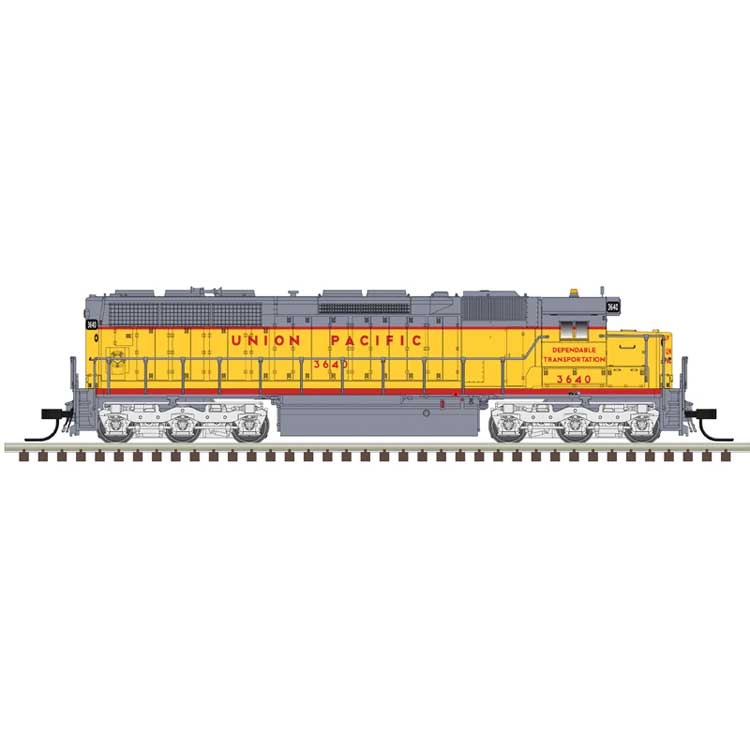 EMD SD45 Low Nose - Sound and DCC - Master(R) Gold -- Union Pacific #3640 (Armour Yellow, gray, red)
