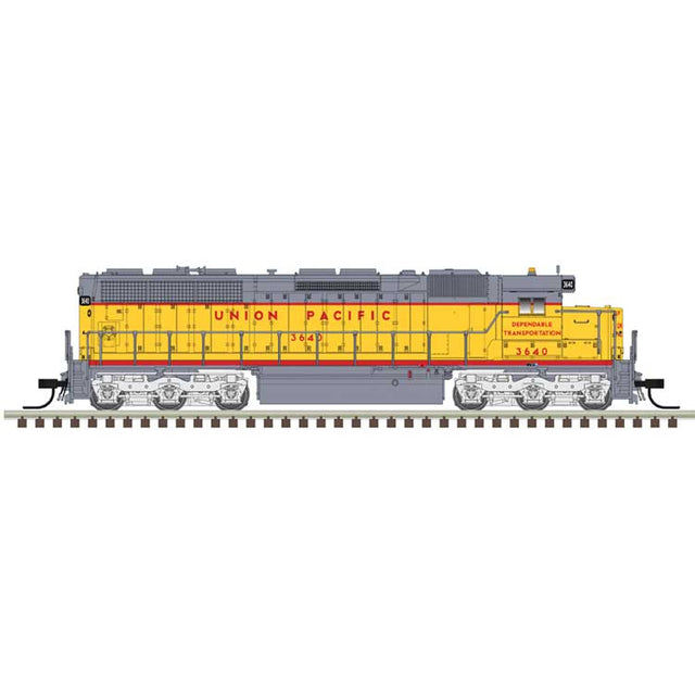 EMD SD45 Low Nose - Sound and DCC - Master(R) Gold -- Union Pacific #3640 (Armour Yellow, gray, red)