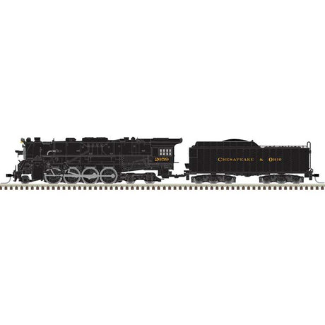 2-8-4 Berkshire - Standard DC - Master(R) Silver -- Chesapeake & Ohio #2659 (black, graphite, yellow)