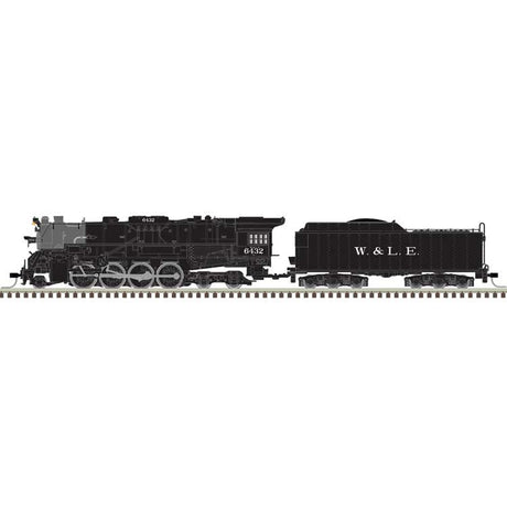 2-8-4 Berkshire - Standard DC - Master(R) Silver -- Wheeling & Lake Erie #6426 (black, graphite)