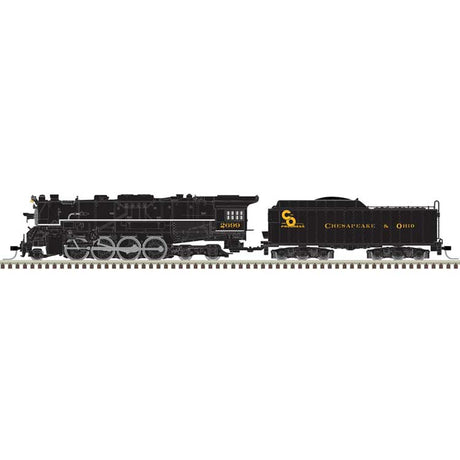 2-8-4 Berkshire - Standard DC - Master(R) Silver -- Chesapeake & Ohio #2699 (black, graphite, Progress Logo)