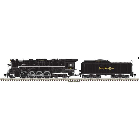 2-8-4 Berkshire - Sound and DCC - Master(R) Gold -- Nickel Plate # 763 (black, graphite, yellow)