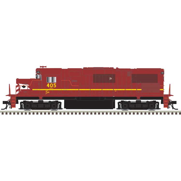 Alco C420 Low Nose - Standard DC - Master(R) Silver -- Delaware & Hudson #408 (Ex-LV, Cornell Red, yellow)