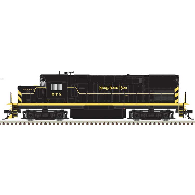 Alco C420 Low Nose - Standard DC - Master(R) Silver -- Nickel Plate Road #578 (black, yellow)
