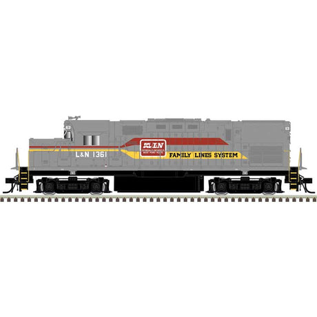 Alco C420 Low Nose - Standard DC - Master(R) Silver -- Family Lines L&N #1358 (gray, red, yellow)