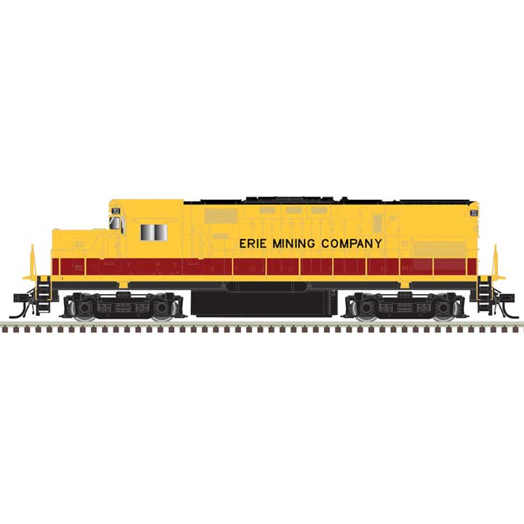 Alco C420 Low Nose - Standard DC - Master(R) Silver -- Erie Mining #352 (yellow, maroon, black)