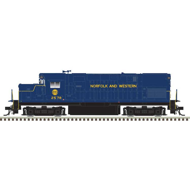 Alco C420 Low Nose - Sound and DCC - Master(R) Gold -- Norfolk & Western #2578 (blue, yellow)