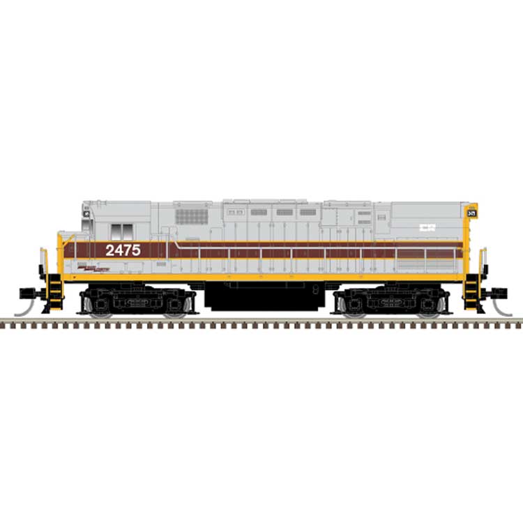 Alco C424 - Standard DC - Master(R) Silver -- Conrail #2486 (Ex-EL, gray, maroon, yellow)