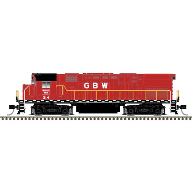 Alco C424 - Standard DC - Master(R) Silver -- Green Bay & Western #320 (red, white, black)