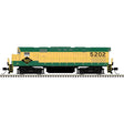 Alco C424 - Standard DC - Master(R) Silver -- Reading #5202 (green, yellow)