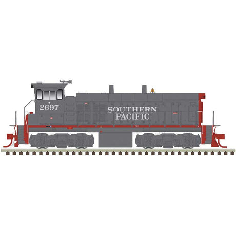 EMD MP15DC - Standard DC - Master(R) Silver -- Southern Pacific #2695 (gray, red)