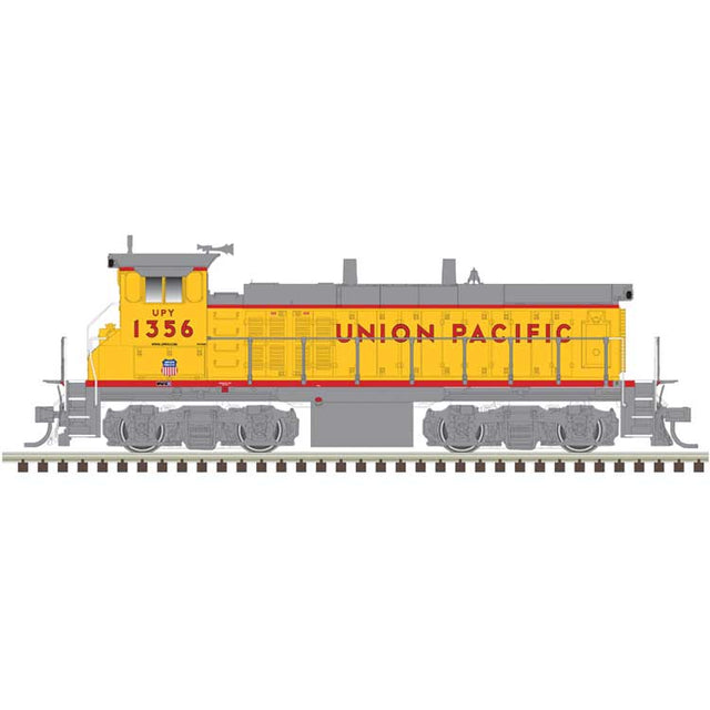 EMD MP15DC - Sound and DCC - Master(R) Gold -- Union Pacific UPY #1356 (Armour Yellow, gray, red Frame Stripe)