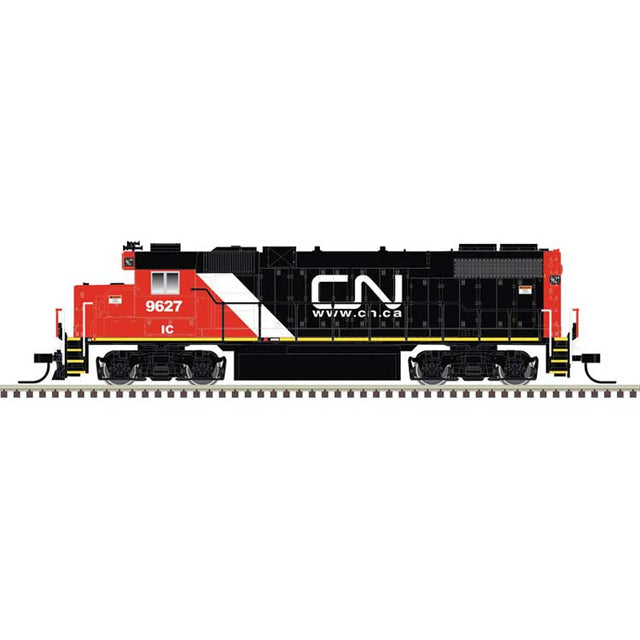 EMD GP38-2 Low Nose - Sound and DCC - Master Gold -- Canadian National IC #9638 (black, red, white, Website Noodle Logo)