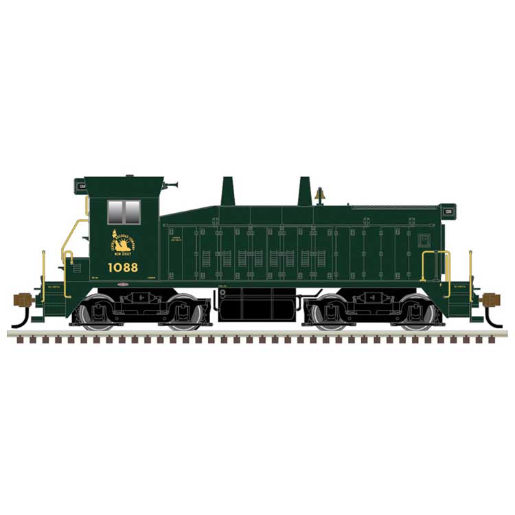 EMD SW9/1200 - Standard DC - Master(R) -- Central Railroad of New Jersey #1091 (green, yellow)