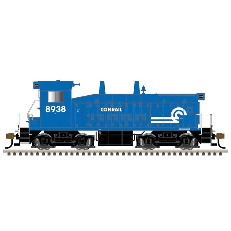 EMD SW9/1200 - Standard DC - Master(R) -- Conrail #8938 (blue, white)