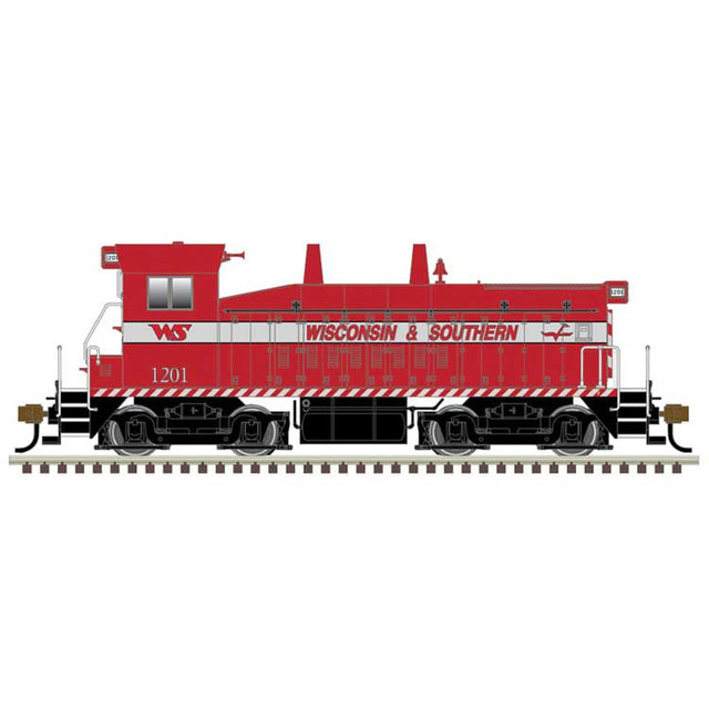 EMD SW9/1200 - Standard DC - Master(R) -- Wisconsin and Southern #1202 (maroon, silver)
