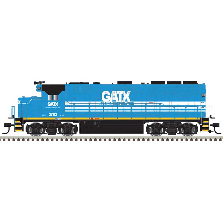 EMD GP40 - LokSound and DCC - Master(R) -- GATX Leasing GCSX #3733 (blue, white, black)