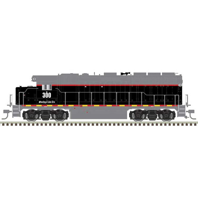 EMD GP40 - LokSound and DCC - Master(R) -- Wheeling and Lake Erie #300 (black, gray, red, yellow)