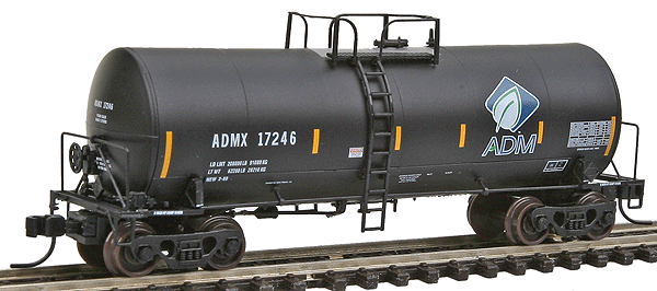 Atlas Master(R) Trinity 17,600 Gallon Corn Syrup Tank Car -- ADM #17246 (Leaf Logo w/Conspicuity Stripes