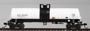 ACF 17,360 Gallon Insulated General Service Tank Car - Assembled -- ACFX #86462 (white w/black center band)