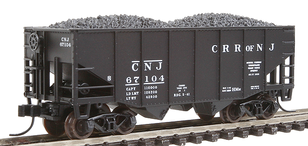 MasterLine(R) 55-Ton Fishbelly Hopper, Flat End -- Central of New Jersey #67104