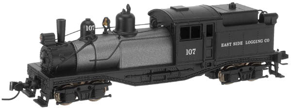 2-Truck Shay - Standard DC - Master(TM) -- East Side Logging #107 (black, graphite)