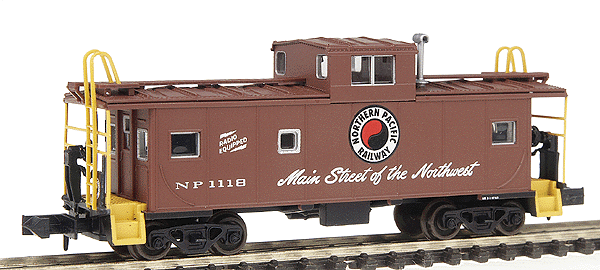 International Standard Cupola Caboose - Rapido Couplers -- Northern Pacific #1118 (Boxcar Red, white, black)