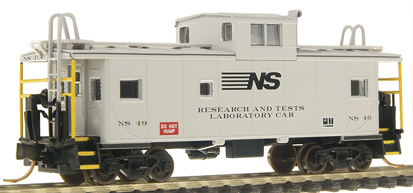 Standard Vision Cupola Caboose w/Rapido Couplers -- Norfolk Southern "Horse Head Logo" #555518 (red, white)