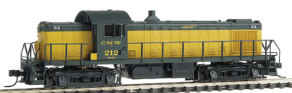 Alco RS-1 - Standard DC -- Chicago & North Western #212 (green, yellow) w/Friction-Bearing Trucks