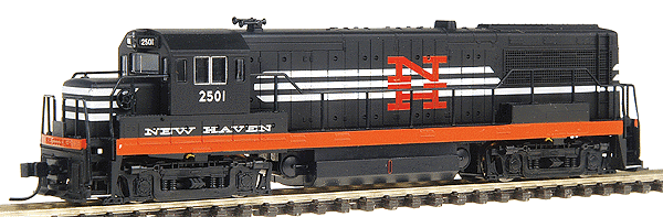 GE U25B Phase 2B - Standard DC -- New Haven #2501