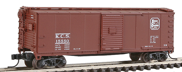 Atlas Master(R) Series USRA 40' Rebuilt Steel Boxcar -- Kansas City Southern #15550