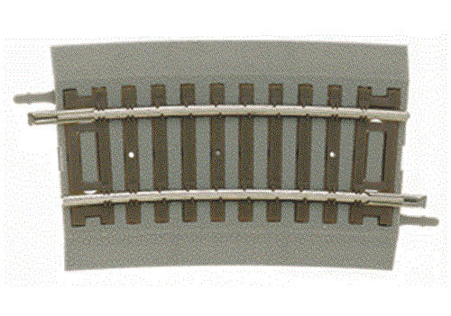 True-Track (R) Code 83 Track & Roadbed System -- 1/3 22" Radius Curve Section pkg(4)