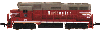 Diesel EMD GP30 Powered -- CB&Q #975