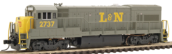 GE U23B w/DCC - Master(R) -- Louisville & Nashville #2737 (gray, yellow, red)