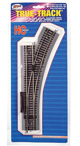 True-Track(R) Code 83 Track & Roadbed System -- Manual Snap-Switch - Right Hand