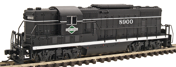 EMD GP7 Phase I w/Torpedo Tube Air Tanks - Standard DC -- Illinois Central #8900 (black/white/green)