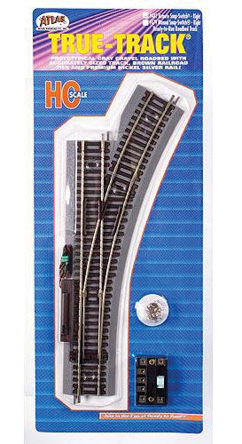 True-Track(R) Code 83 Track & Roadbed System -- Remote Snap-Switch - Right Hand
