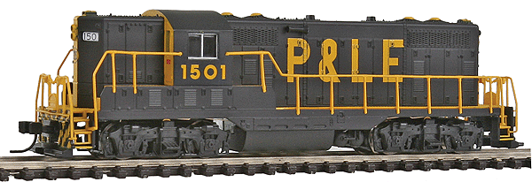 EMD GP7 Phase I - Standard DC -- Pittsburgh & Lake Erie #1501 (black, yellow)