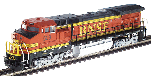 Diesel Dash 8-40BW Powered - Standard -- BNSF #509 (Premium Heritage orange & green)