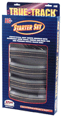 True-Track(R) Code 83 Track & Roadbed System -- Starter Set (18 Sections Track, 2 Switches, & Terminal Joiners - 38 x 56")