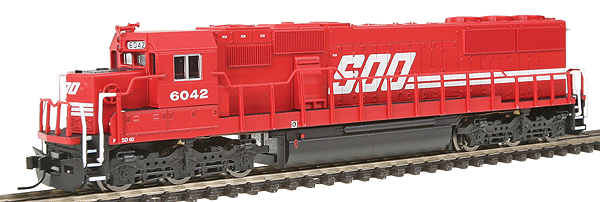 Diesel EMD SD60 Powered w/Decoder -- Soo Line #6042