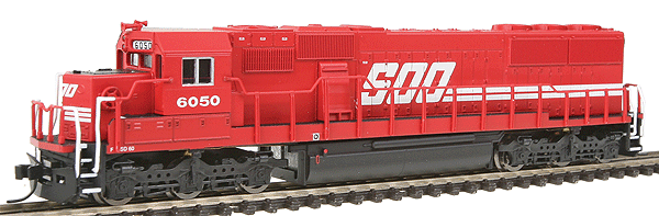 Diesel EMD SD60 Powered w/Decoder -- Soo Line #6050