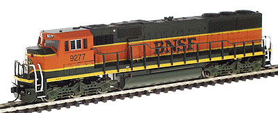 Diesel EMD SD60M w/2 Window Cab Powered - With Decoder -- Burlington Northern Santa Fe #9277 (Heritage)
