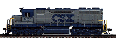 Diesel EMD SD35 Powered w/Decoder - Low Nose -- CSX #4527