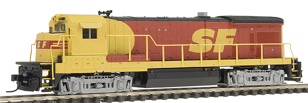 GE B23-7 Low Nose - Standard DC -- Santa Fe - Painted ("Kodachrome" red, yellow, black), No Unit Number